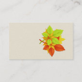 Carte De Visite Feuilles d'automne (Dos)