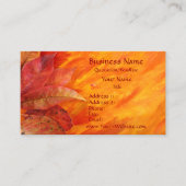 Carte de visite Feuilles d'automne (Devant)