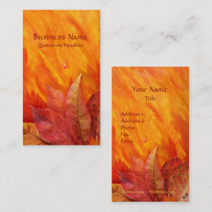 Carte de visite Feuilles d'automne