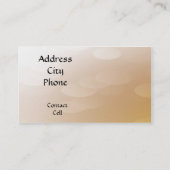 Carte de visite Feuilles d'automne (Dos)