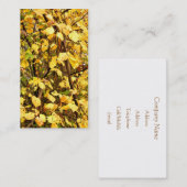 CARTE DE VISITE FEUILLES D'AUTOMNE (Devant / Derrière)
