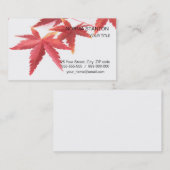 Carte De Visite Feuilles d'automne (Devant / Derrière)