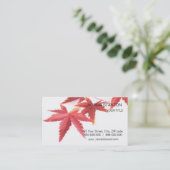 Carte De Visite Feuilles d'automne (Debout devant)