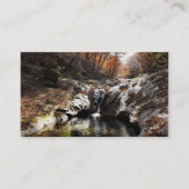 Carte De Visite Feuilles d'automne et cascade (Dos)