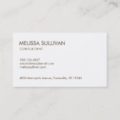 Carte De Visite Feuilles d'automne et frontière de feuillage (Dos)