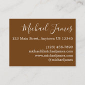 Carte De Visite Feuilles d'automne Feuillage d'automne Nature Phot (Dos)