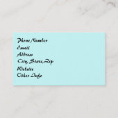 Carte De Visite Feuilles de jardin frais (Dos)