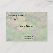 Carte De Visite feuilles de l'érable rouge automne (Dos)