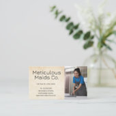 Carte De Visite Feuilles de lit de ménage (Debout devant)