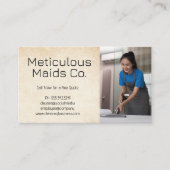 Carte De Visite Feuilles de lit de ménage (Devant)