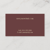 Carte De Visite Feuilles de musique froissées (Dos)