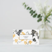 Carte De Visite Feuilles de raisins (Debout devant)