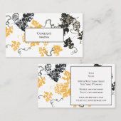 Carte De Visite Feuilles de raisins (Devant / Derrière)