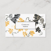 Carte De Visite Feuilles de raisins (Devant)