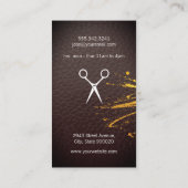 Carte De Visite Feuilles de salon Cuir luxuriant Imprimer et Spatt (Dos)