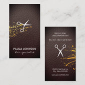 Carte De Visite Feuilles de salon Cuir luxuriant Imprimer et Spatt (Devant / Derrière)