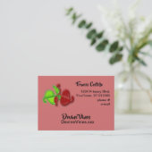 Carte de visite - Feuilles de vigne 3D (Debout devant)