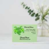 Carte de visite - Feuilles de vigne 3D (Debout devant)