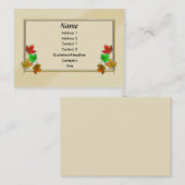 Carte De Visite Feuilles d'érable (Devant / Derrière)