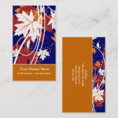 Carte De Visite Feuilles d'érable d'automne couleurs d'automne car (Devant / Derrière)