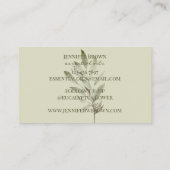 Carte De Visite Feuilles d'Eucalyptus Huiles essentielles rustique (Dos)