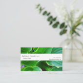 Carte De Visite Feuilles d'hosta plante (Debout devant)