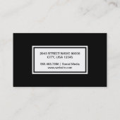 Carte De Visite Feuilles d'or | Deluxe (Dos)