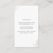 Carte De Visite Feuilles d'or et Eucalyptus Vert Élégant Moderne (Dos)