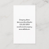 Carte De Visite Feuilles d'or et vignes (Dos)