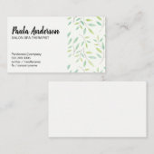 Carte De Visite Feuilles et succursales (Devant / Derrière)