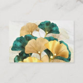 Carte De Visite Feuilles Gold ginkgo (Dos)