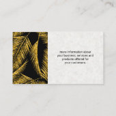 Carte De Visite Feuilles Gold Palm | Nature (Dos)