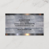 Carte De Visite Feuilles métalliques et Rivets (Dos)