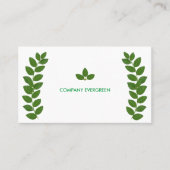 Carte De Visite Feuilles modernes de Green Bay en blanc (Devant)