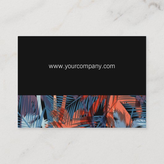 Carte De Visite Feuilles Palm (Dos)