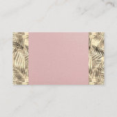 Carte De Visite Feuilles Palm | Naturel (Dos)