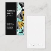 Carte De Visite Feuilles Palm Tree (Devant / Derrière)