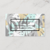 Carte De Visite Feuilles Palm Tree | Motif naturel (Dos)