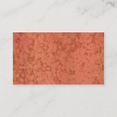 Carte De Visite Feuilles Roses d'impression rouille (Dos)