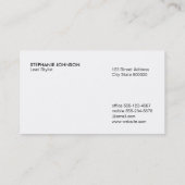 Carte De Visite Feuilles / Texture brossée (goyave) (Dos)