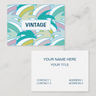 Carte De Visite Feuilles tropicales abstraites colorées