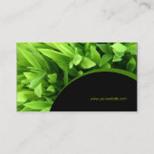 Carte De Visite Feuilles verts (Dos)