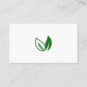 Carte De Visite Feuilles verts (Dos)