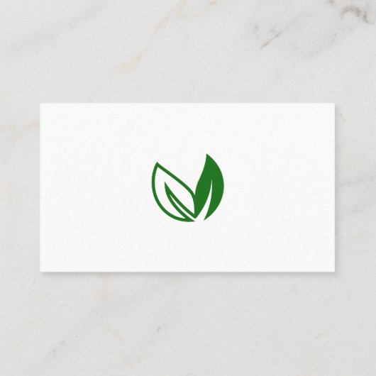 Carte De Visite Feuilles verts (Dos)