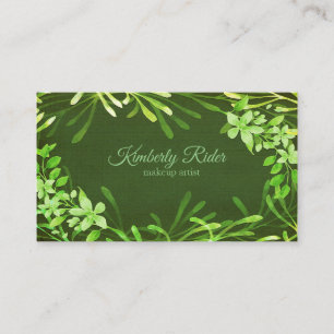 Carte De Visite Feuilles verts de printemps