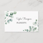 Carte De Visite Feuilles verts d'Eucalyptus (Devant)