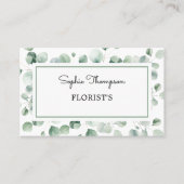 Carte De Visite Feuilles verts d'Eucalyptus (Devant)
