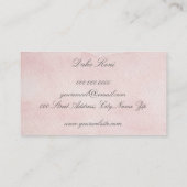 Carte De Visite Feuilles verts minimalistes (Dos)