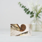 Carte De Visite Feuillet de notes pour violon, Violoniste professi (Debout devant)