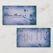 Carte de visite feuillu de remous de fleuriste (Devant / Derrière)